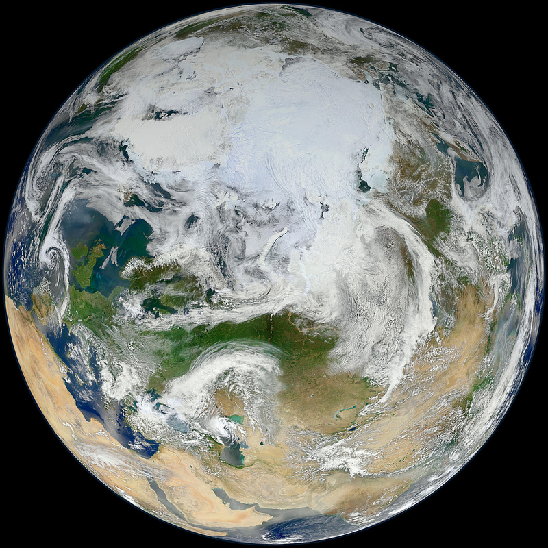 Photo: 'White Marble' Shows Arctic View of Earth